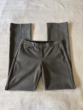 Banana Republic Logan Gray Plaid Dress Pants/Trousers Size 0